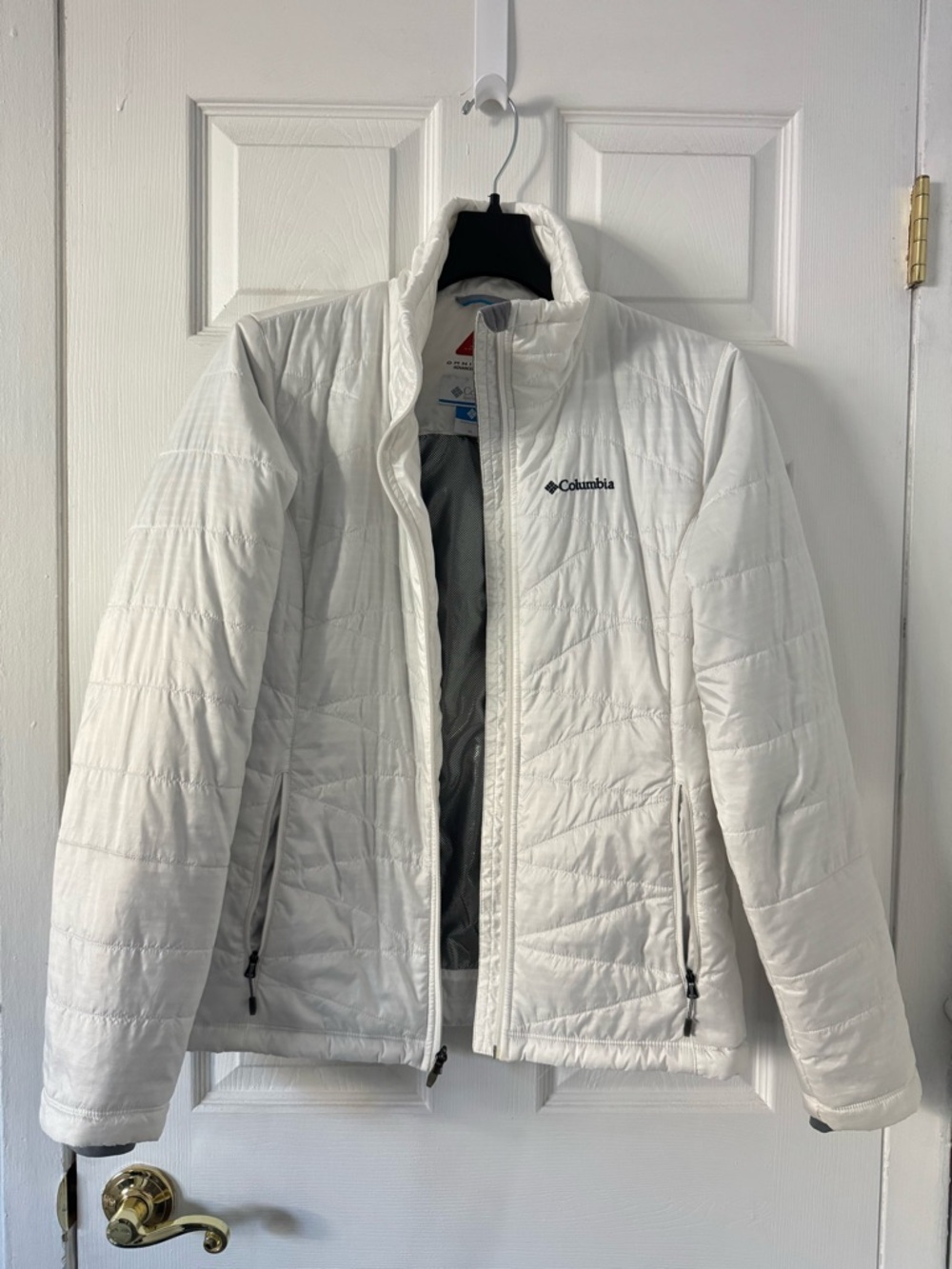 Columbia Women White Quilted Omni-Shield Jacket